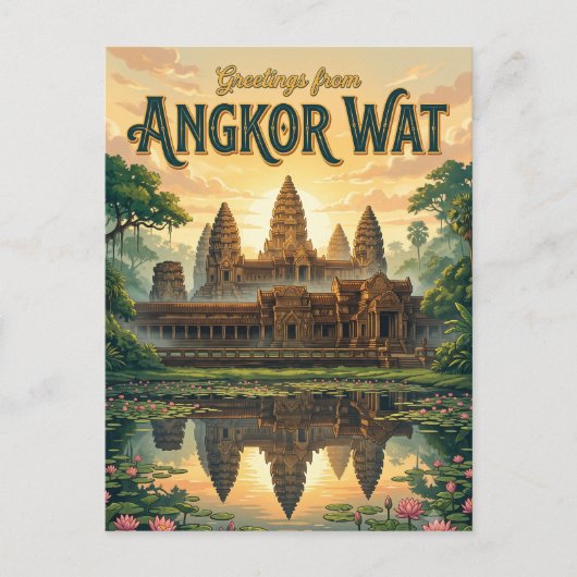 Angkor Wat Kambodscha Postkarte (Vorderseite)