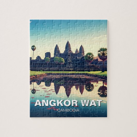 Angkor Wat Kambodscha Puzzle (Vertikal)