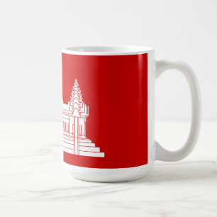Angkor Wat Kambodschaner/Khmer-Flagge Kaffeetasse