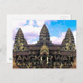 Angkor Wat Postkarte (Vorne/Hinten)