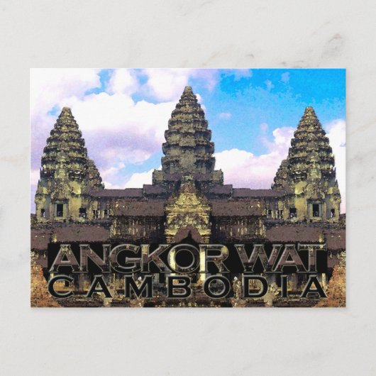 Angkor Wat Postkarte (Vorderseite)