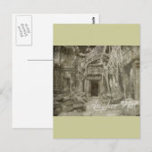 Angkor Wat Postkarte (Vorne/Hinten)