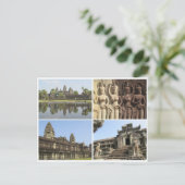 angkor wat Quadrate Postkarte (Stehend Vorderseite)