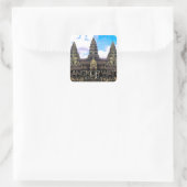 Angkor Wat Quadratischer Aufkleber (Tasche)