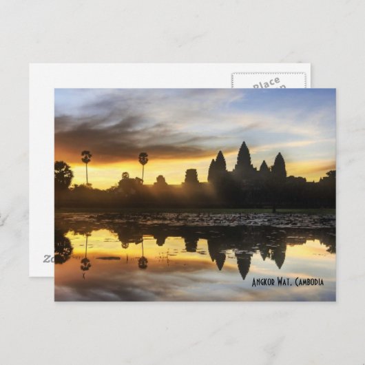 Angkor Wat Reflection Postkarte (Vorne/Hinten)