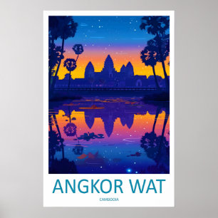 Angkor Wat Reise Druck Wandkunst Angkor Wat Wand Poster