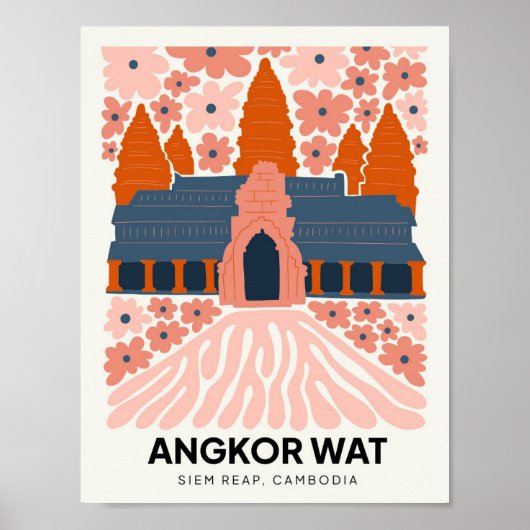 Angkor Wat Siem Reap Kambodscha Reisen Poster (Vorne)