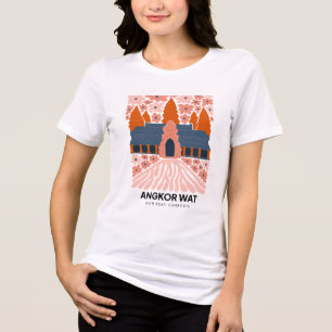 Angkor Wat Siem Reap Kambodscha Reisen Tri-Blend Shirt