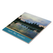 Angkor Wat Silhouette Colors , Kambodscha Keramik  Fliese (Seite)