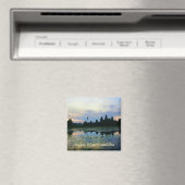 Angkor Wat Silhouette Colors Magnet (In Situ (Geschirrspüler))