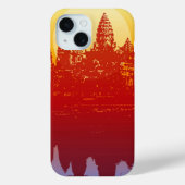 Angkor Wat Sunset Modern Silhouette Case-Mate iPhone Hülle (Rückseite)