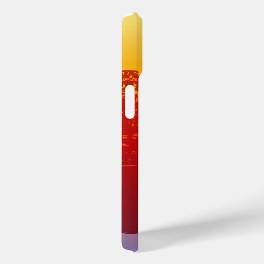 Angkor Wat Sunset Modern Silhouette Case-Mate iPhone Hülle (Rückseite / Rechts)