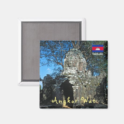 Angkor Wat, Ta-Somtempel Magnet (Vorderseite/Rückseite)