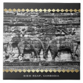 Angkor Wat Temple Cambodia Keramik Tile Fliese (Vorderseite)