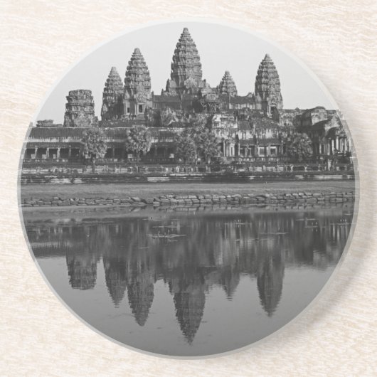 Angkor Wat Temple Kambodscha Foto Antike Geschicht Sandstein Untersetzer (Vorne)