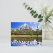 Angkor Wat Temple | Kampuchea, Kambodscha | Geburt Postkarte (Stehend Vorderseite)