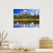 Angkor Wat Temple | Kampuchea, Kambodscha Poster (Küche)