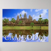 Angkor Wat Temple | Kampuchea, Kambodscha Poster (Vorne)