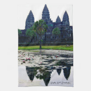 Angkor Wat Temple Reflections (Kambodscha) Geschirrtuch