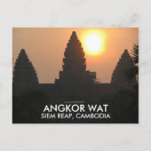 Angkor Wat Temple Sunrise Siem Reap Kambodscha Asi Postkarte (Vorderseite)