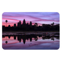 Angkor Wat Twilight Flexible Foto Magnet