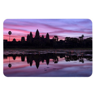 Angkor Wat Twilight Flexible Foto Magnet