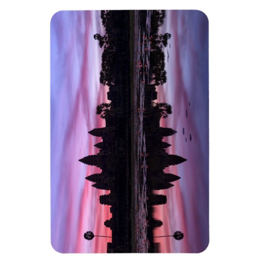 Angkor Wat Twilight Flexible Foto Magnet (Vertikal)