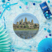 Angkor Wat und Reflexion im See - Kambodscha Pappteller (Party)