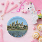 Angkor Wat und Reflexion im See - Kambodscha Pappteller (Party)