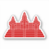 Angkor Wat Ver.2.0. Khmer Temple Aufkleber (Vorderseite)