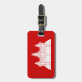 Angkor Wat Ver.2.0. Khmer Temple Gepäckanhänger (Vorderseite vertikal)