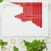 Angkor Wat Ver.2.0. Khmer Temple Handtuch (Gefaltet)