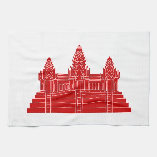 Angkor Wat Ver.2.0. Khmer Temple Handtuch (Horizontal)