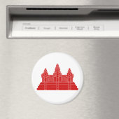 Angkor Wat Ver.2.0. Khmer Temple Magnet (In Situ (Geschirrspüler))
