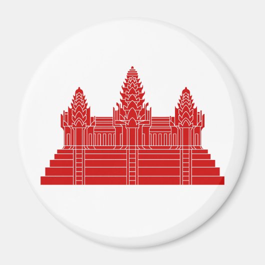 Angkor Wat Ver.2.0. Khmer Temple Magnet (Vorne)