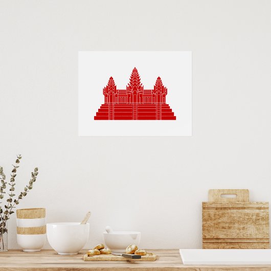 Angkor Wat Ver.2.0. Khmer Temple Poster (Küche)