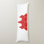 Angkor Wat Ver.2.0. Khmer Temple Seitenschläferkissen (Rückseite (Vertikal))