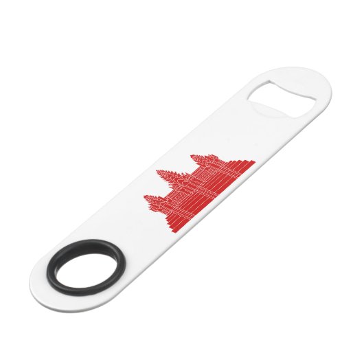 Angkor Wat Ver.2.0. Khmer Temple Speedflaschenöffner (Rückseite Schrägansicht)