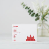 Angkor Wat Ver.2.0. Khmer Temple Visitenkarte (Stehend Vorderseite)