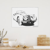 Anglaises-Jaguar Poster (Küche)