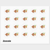 Angle Fish Runder Aufkleber (Blatt)