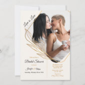 Angle Foto Bridal Dusche Einladung (Vorderseite)