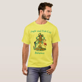 Angle und Fischkai, Bahamas mit Wappen T-Shirt (Vorne ganz)