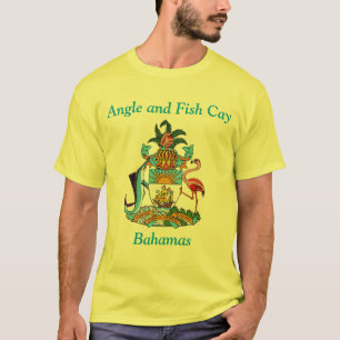 Angle und Fischkai, Bahamas mit Wappen T-Shirt