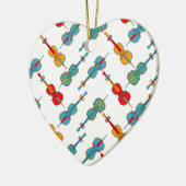 Angled Cellos Keramik Ornament (Links)