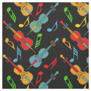 Angled Cellos Musiknoten Stoff