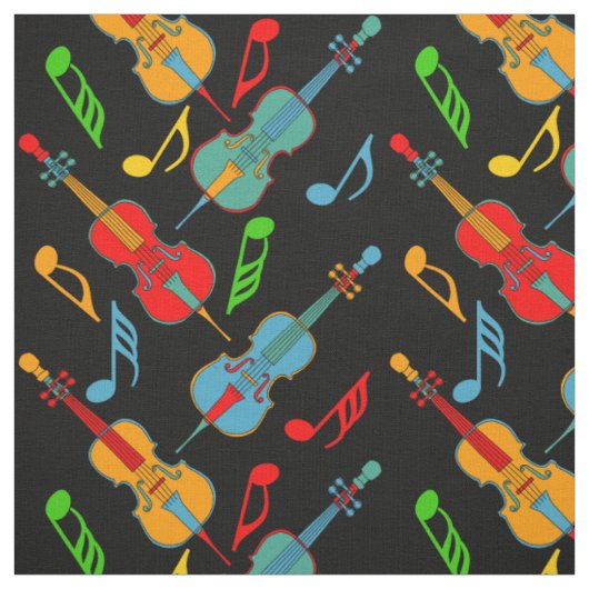 Angled Cellos Musiknoten Stoff (Muster)