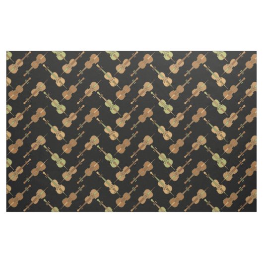 Angled Cellos Stoff (Fat Quarter (45,7 x 55,9 cm))