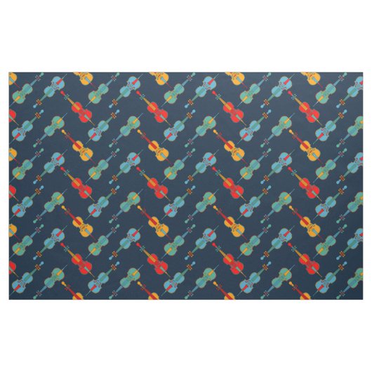 Angled Cellos Stoff (Fat Quarter (45,7 x 55,9 cm))