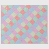 Angled Gingham Patchwork Geschenkpapier (Flach)